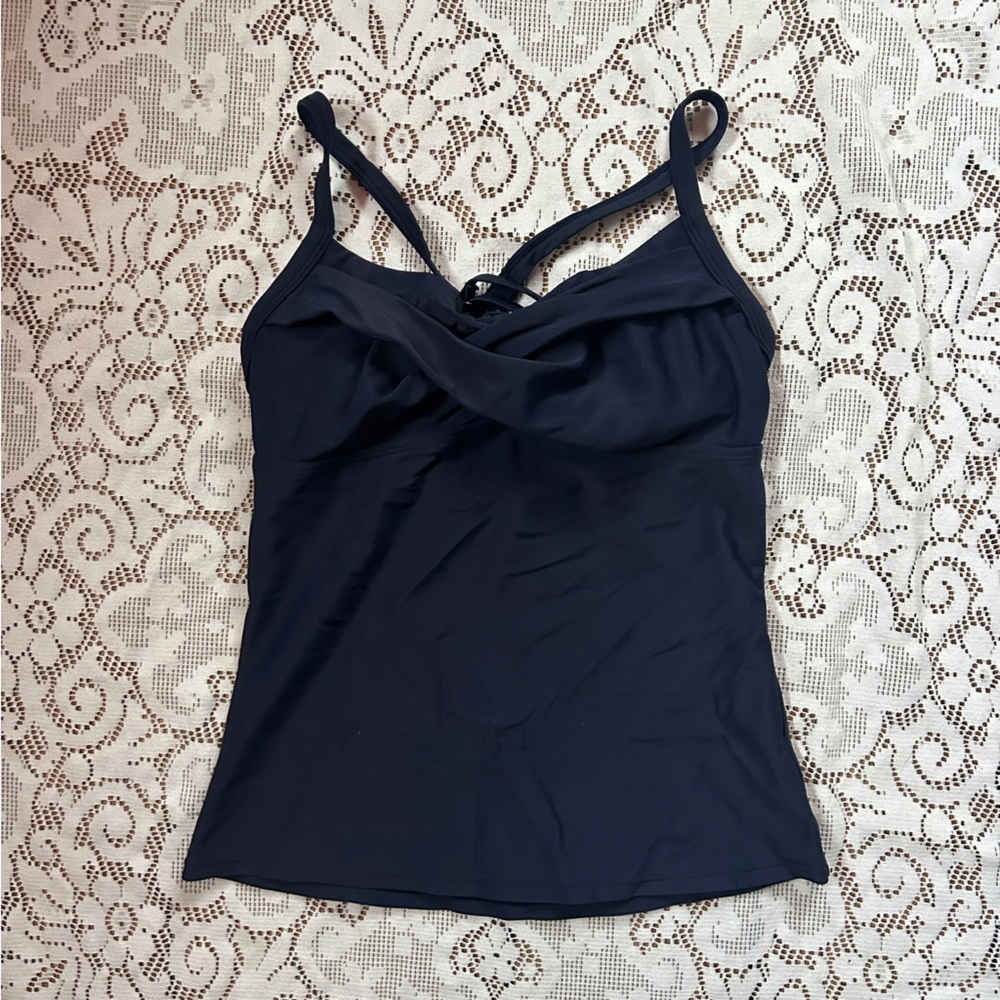 Athleta Navy Blue Twist Tankini/ Tank Top